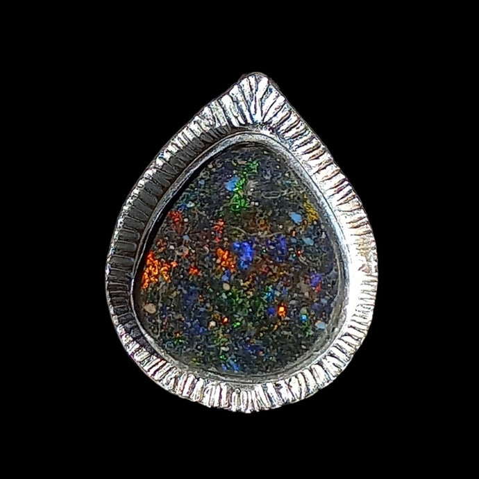 Matrix opal pendant