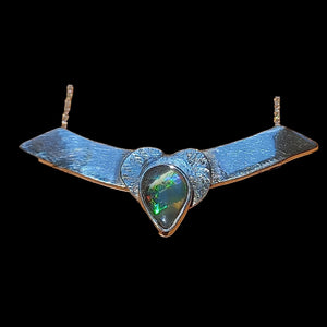 Black opal pendant